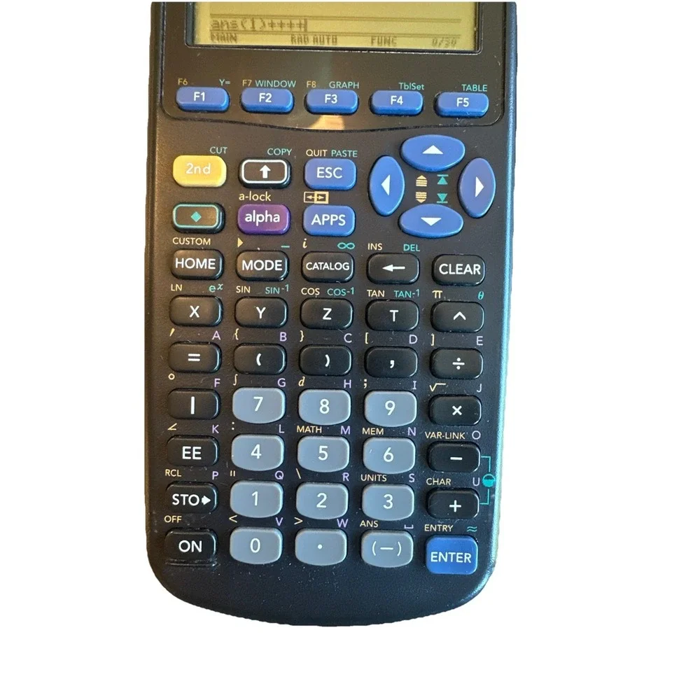 Texas Instruments Ti-89 Titanium Graphing Calculator Cover‎ TESTED New Batteries